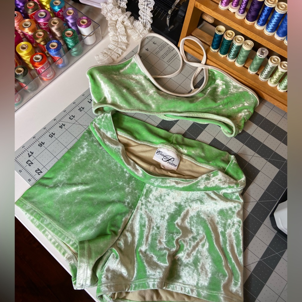 MY DATE W/ PRESIDENTS DAUGHTER VELVET SET